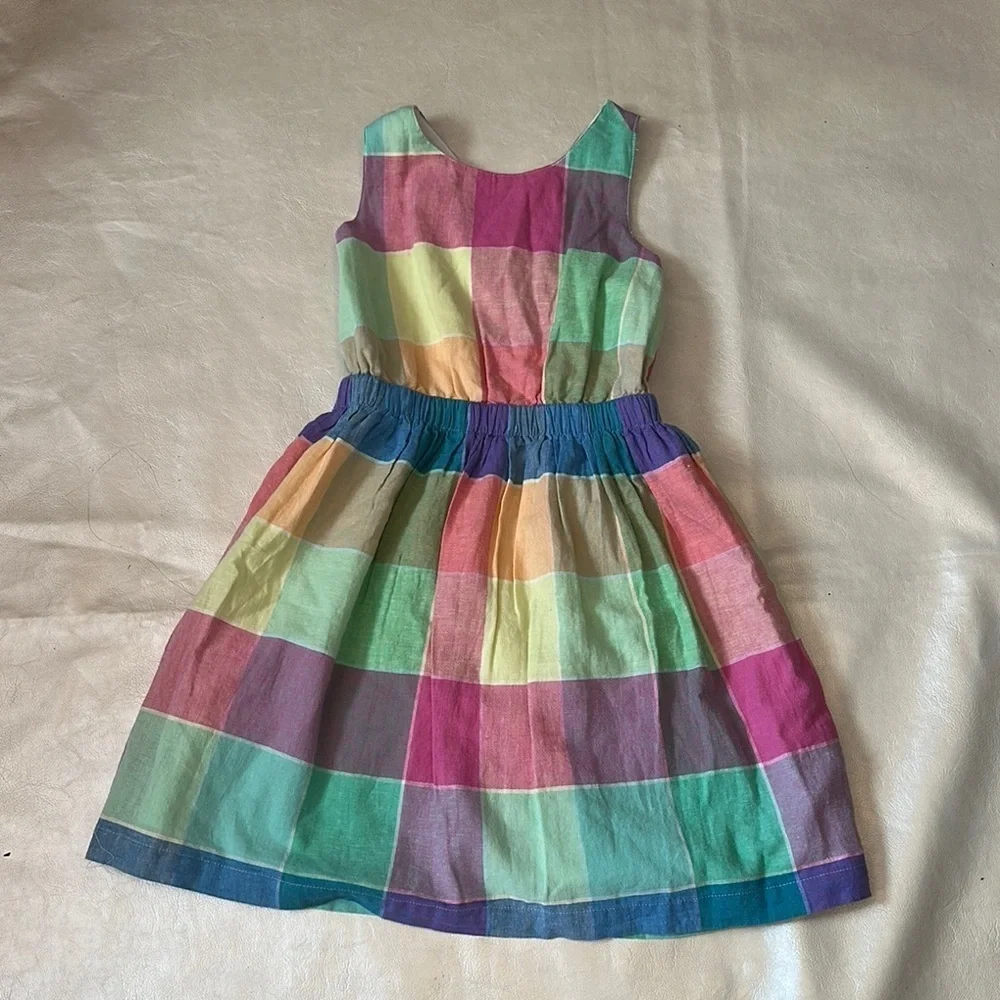 GAP Pink and Green Pleated Sundress